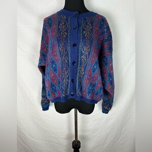Vintage union Bay button up cardigan. Size large.